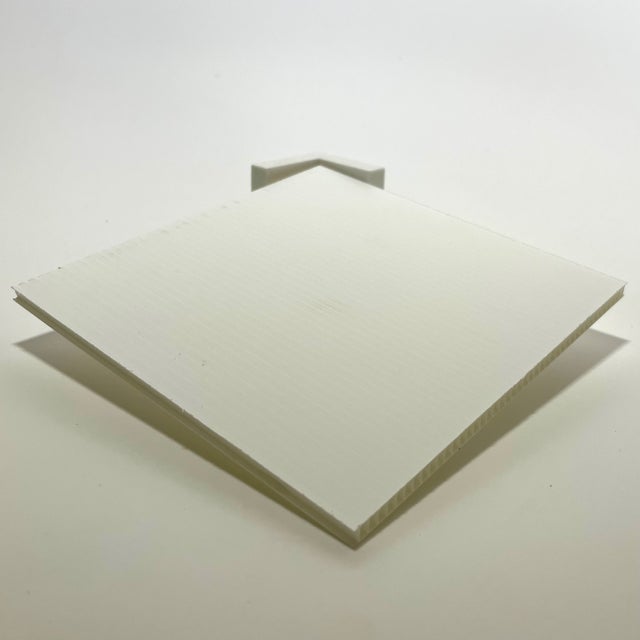 Pannello Polipropilene Alveolare Polionda Bianco Sp. 5 Mm L.70 X L.100 Cm Lunghezza Canali 70 Cm
