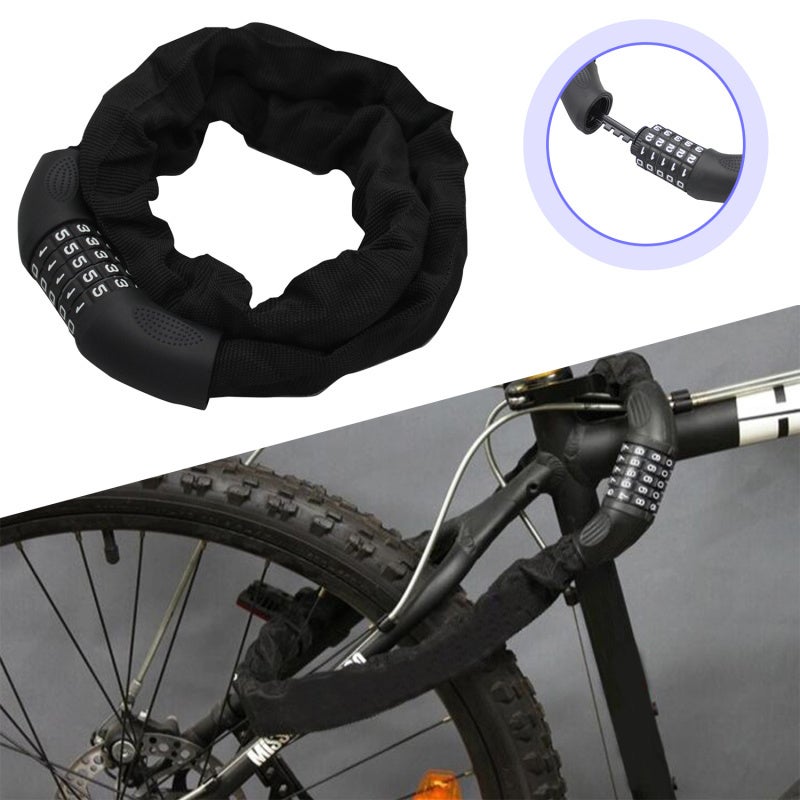 Zapięcie rowerowe Zapięcie motocyklowe Zamek szyfrowy Panzir Wysokiej jakości 120cm