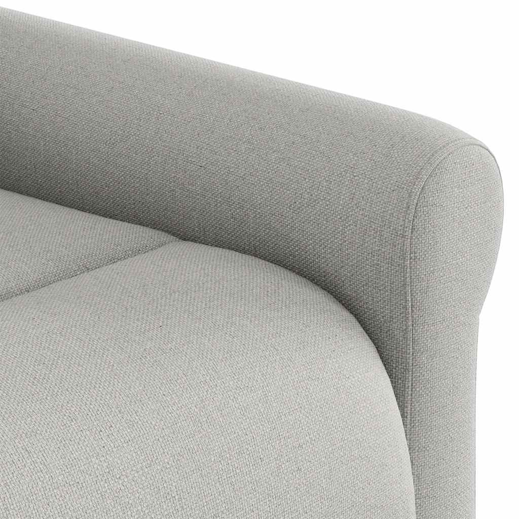 Fauteuil de télévision | Fauteuil inclinable gris nuage tissu CFW128152 - 8