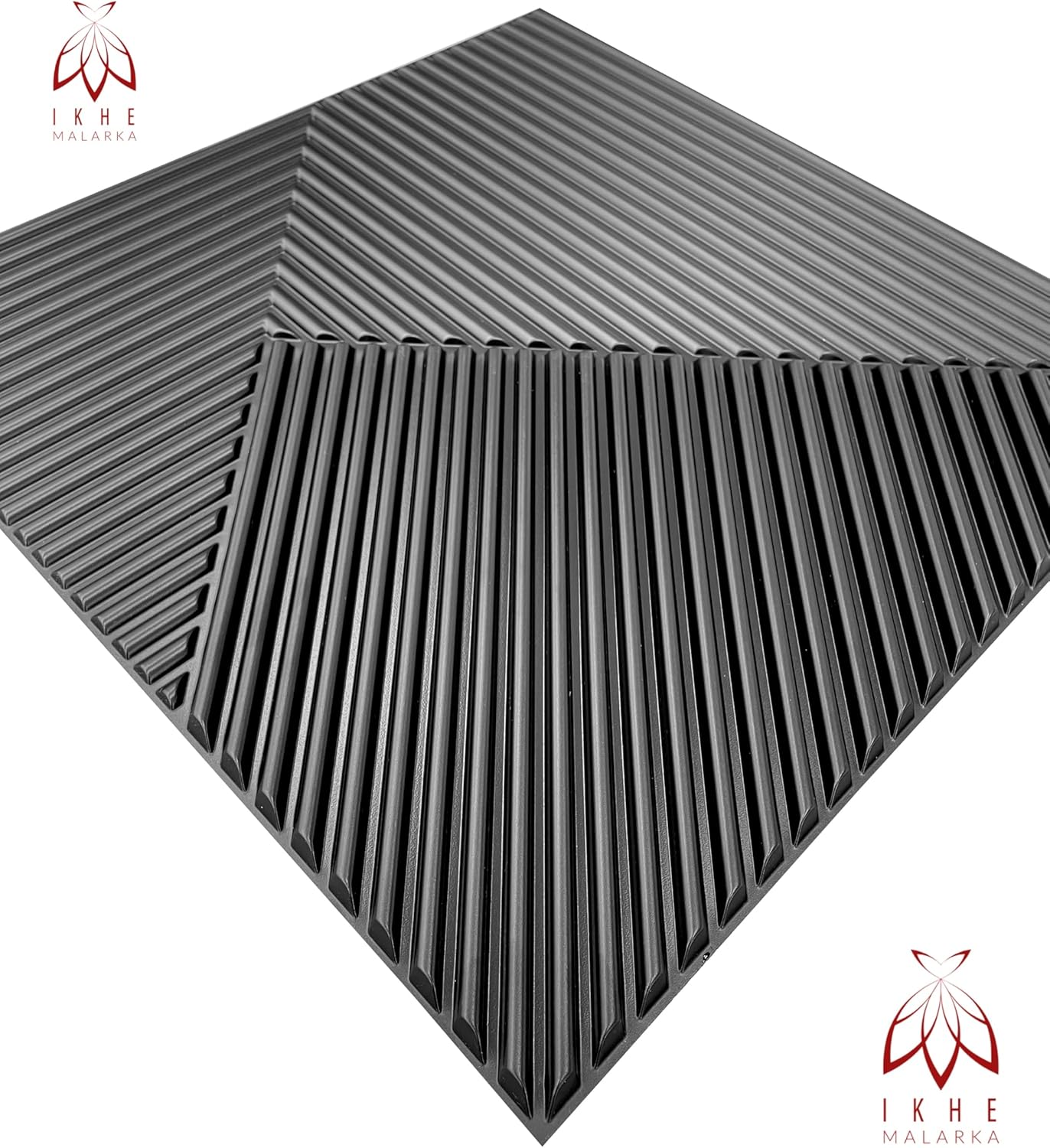 Panneaux Muraux 3D en PVC 50x50 cm – Lot de 12, 3 m² – Revêtement Décoratif pour Murs et Plafonds – Effet Relief Moderne D168 - 5