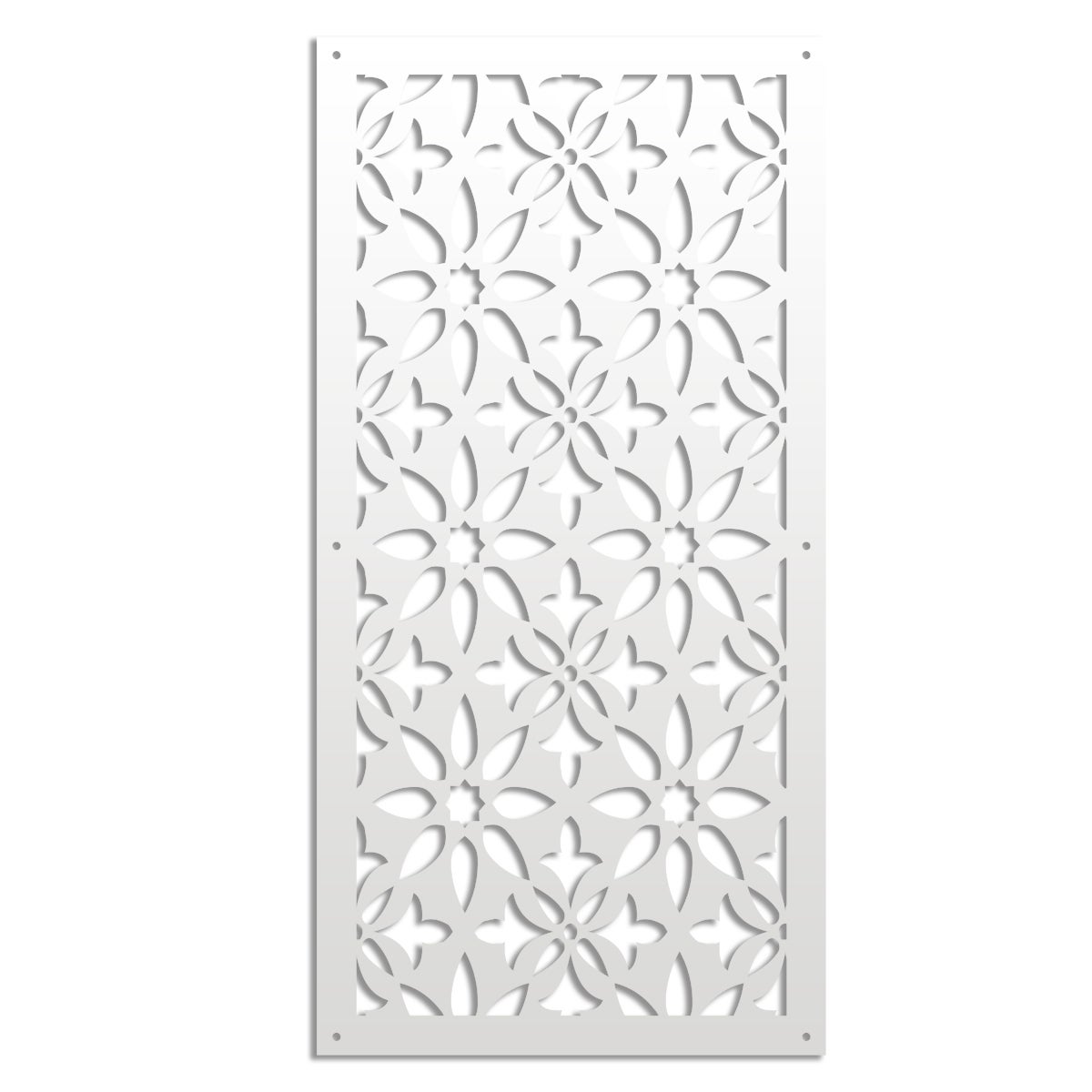 LANCERS - Panel perforowany PCV - Parasol przeciwsłoneczny o wymiarach 50x150 cm - kolor biały