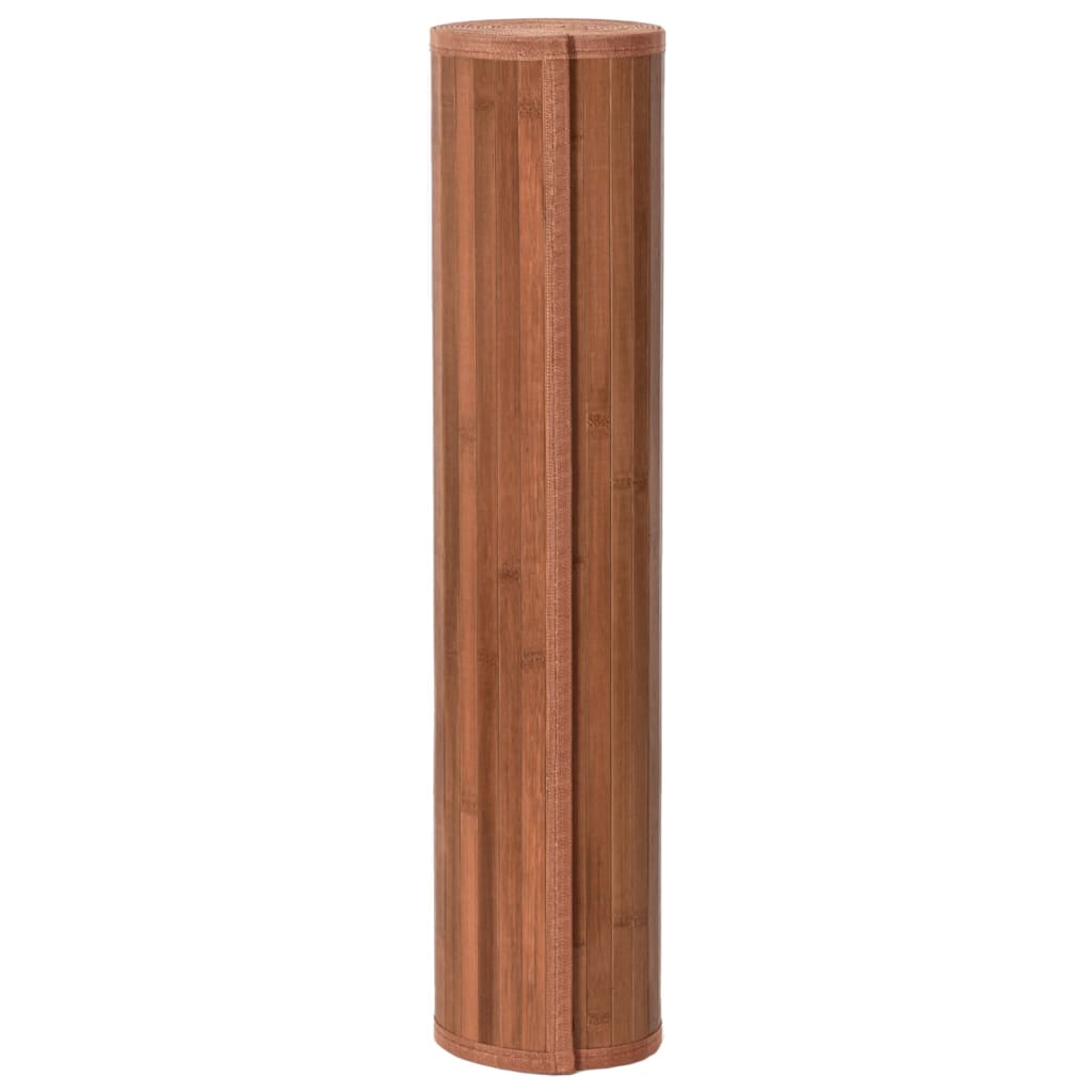 Tapis rectangulaire marron 80x1000 bambou - 3