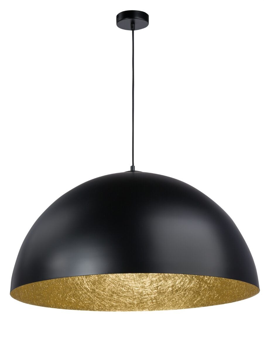 Lampa wisząca Sfera czarno-złota 1xE27x15W dekoracyjna wym: 115 x 70 x 70 cm metal SIGMA