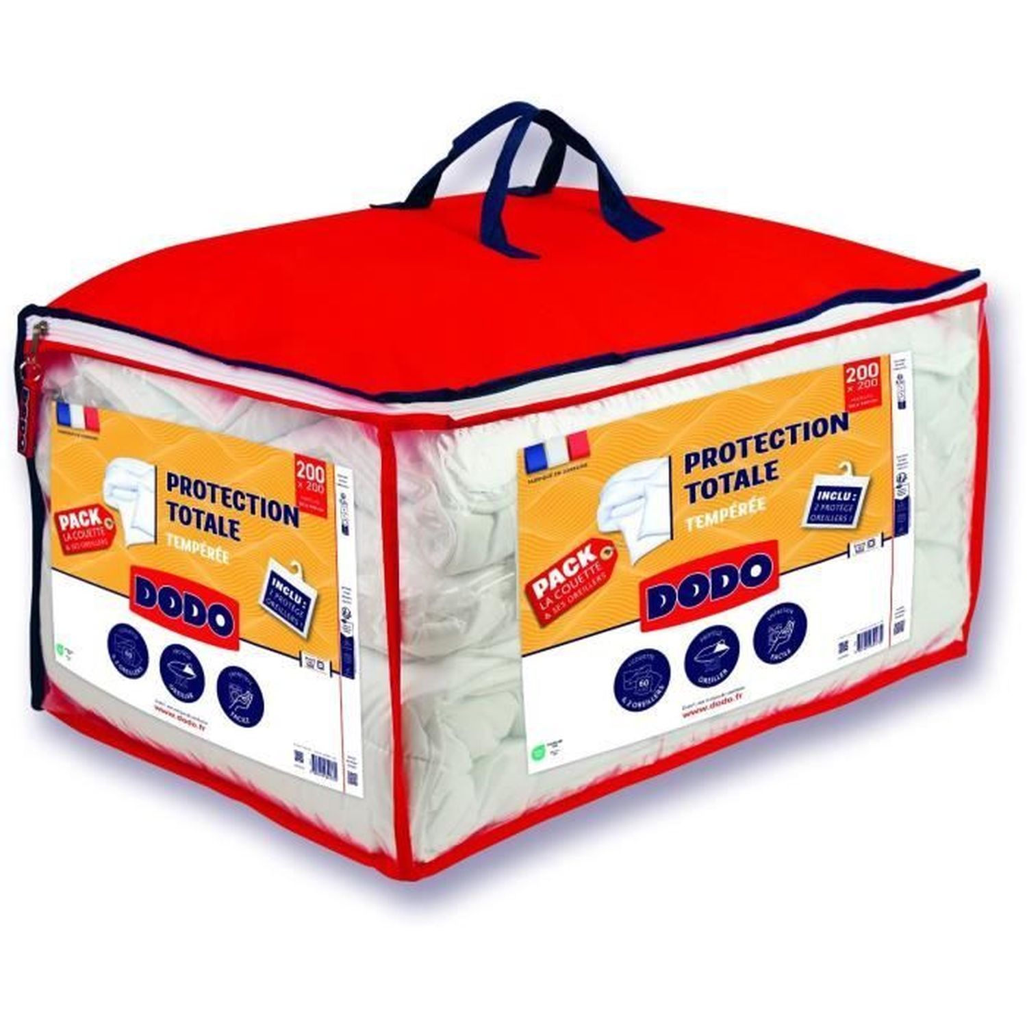 Edredón 220 x 240 cm + funda de almohada + 1 protector de almohada