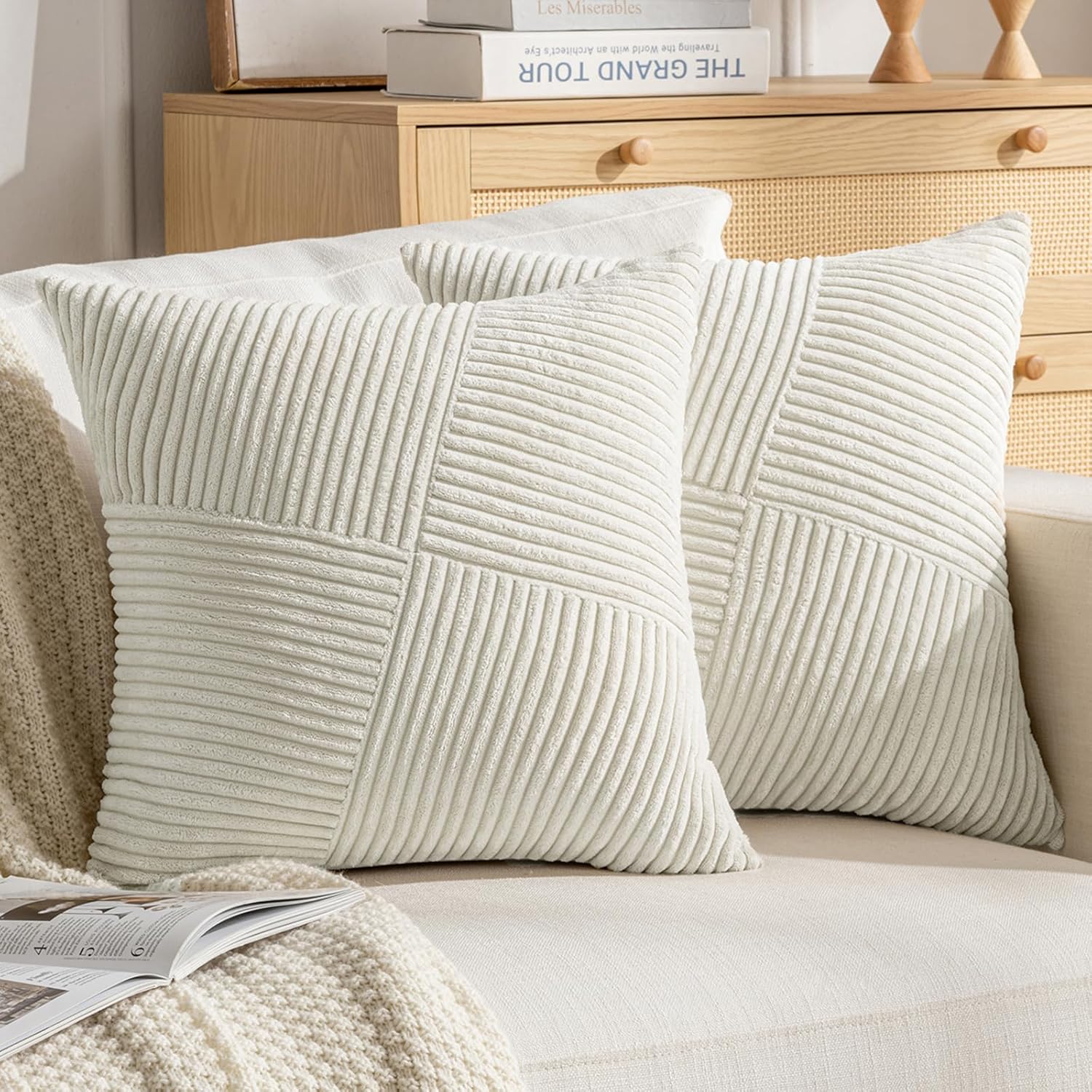 Set di fodere per cuscini decorativi per divano da giardino 45 x