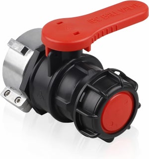 OrangeClub Adattatore Per Serbatoio IBC DN50 (75 Mm) Con Valvola A Farfalla - Raccordo Per Tubo Da Giardino E Acqua Piovana - 2
