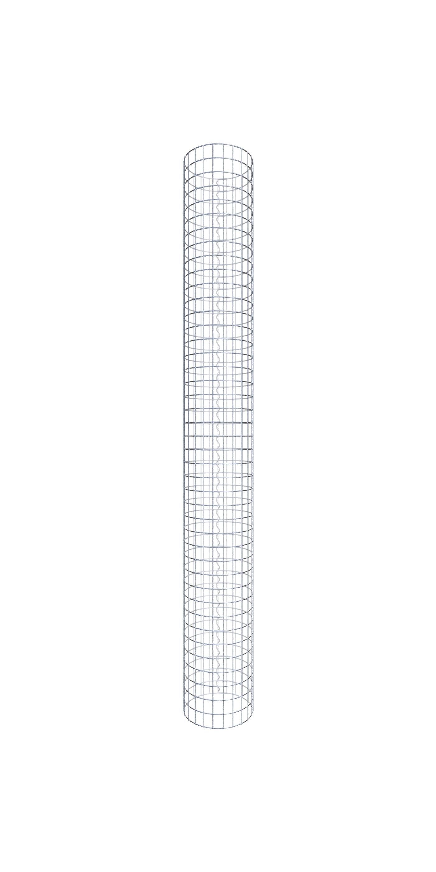 Kolumna gabionowa średnica 37 cm MW 5 x 5 cm okrągła - wysokość: 210 cm