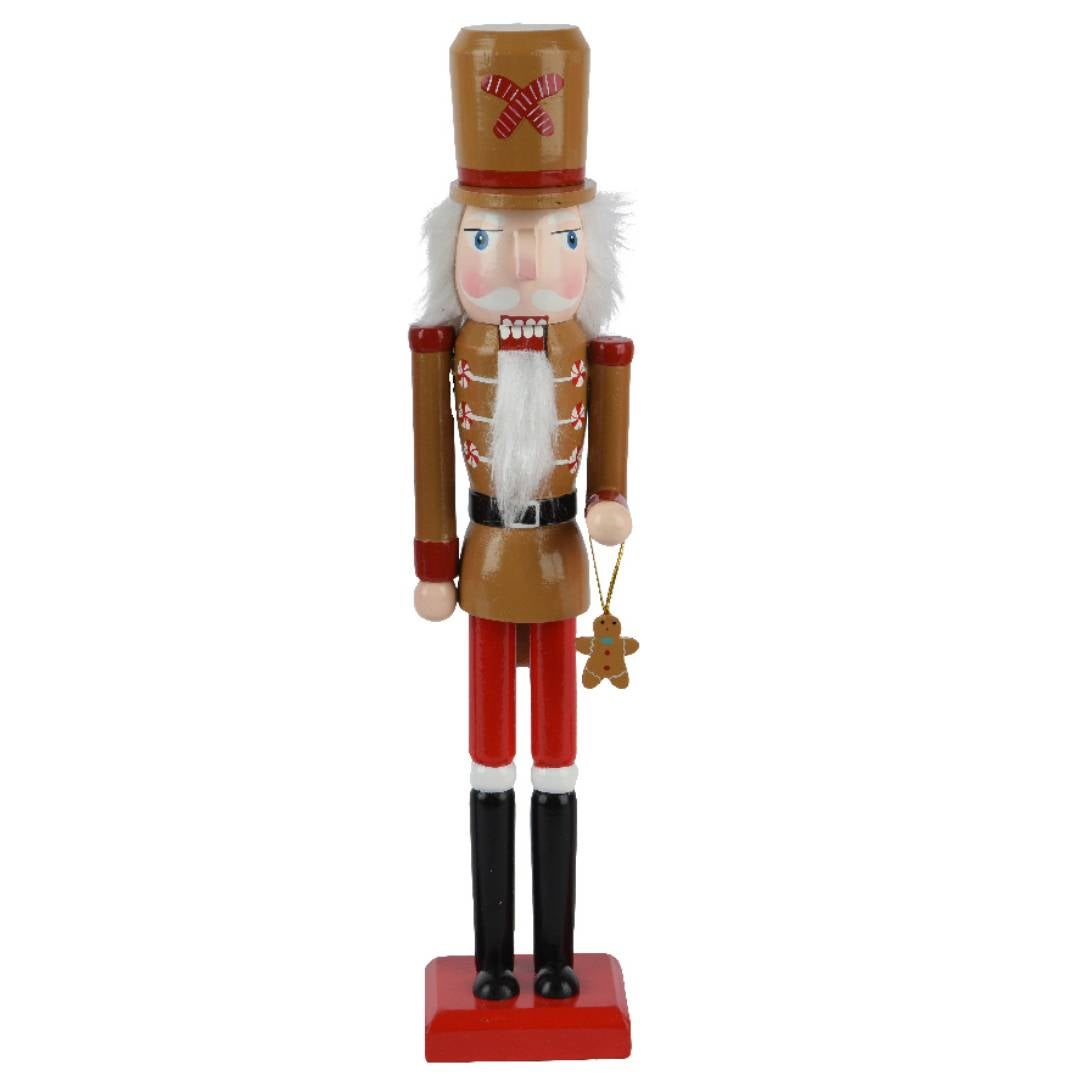 Grand Casse-Noisette Ours 90 Cm - Déco Noël Soldat Rouge - Mediawave Store