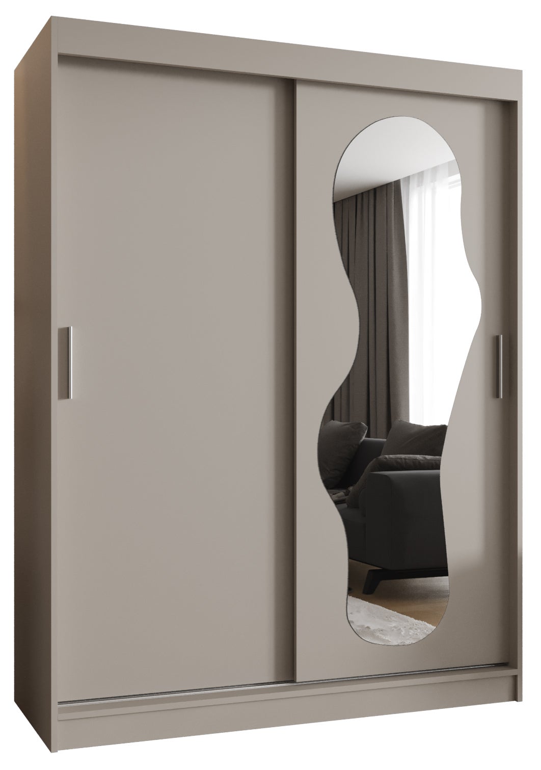 Szafa przesuwna garderoba ULTRA 150 x 62 x 200 cm Kaszmir - Abiks Meble