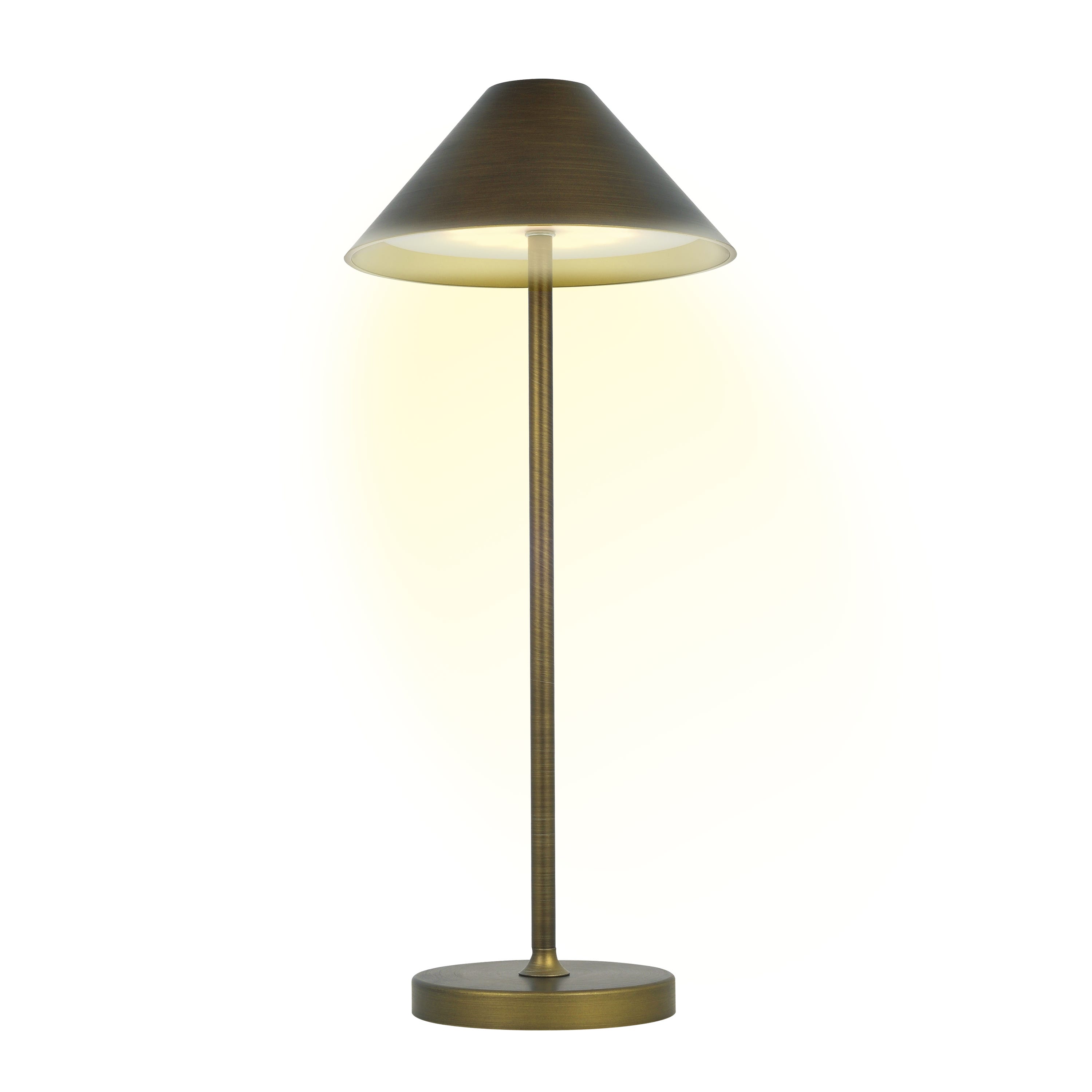 Lâmpada de mesa LED recarregável 320 Lm intensidade variável, cobre Malia INSPIRE - 4