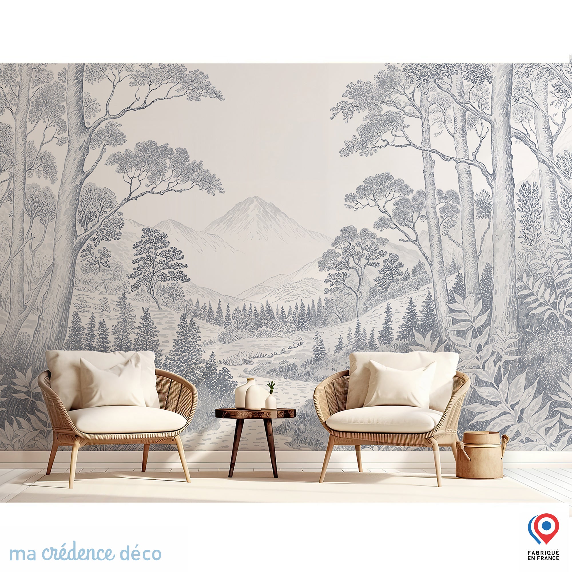 Papier Peint - Montagnes 400x280cm - Intissé main image 1