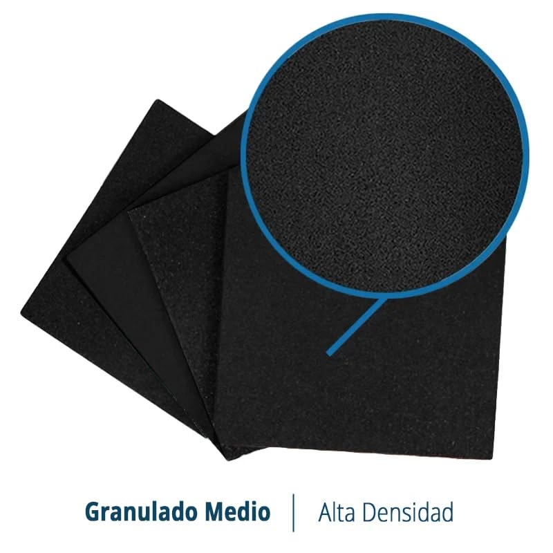 Arquiservi - Placa de borracha preta 50x50x15mm (1 unidade) Piso antiderrapante, alta densidade, para uso interno e externo - 3