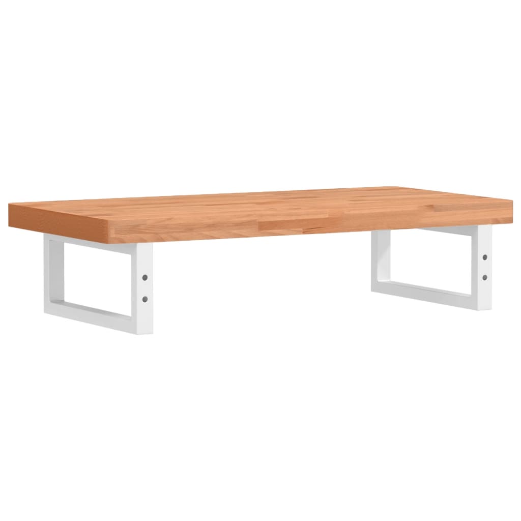 Maison Exclusive - Ripiano a Parete per Lavabo in Acciaio e Massello di Faggio - 6