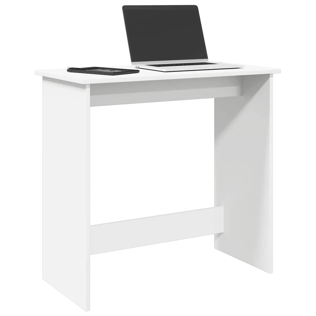 Bureau Blanc 80x40x75 cm Bois d'ingénierie - COMFORTXL - 2