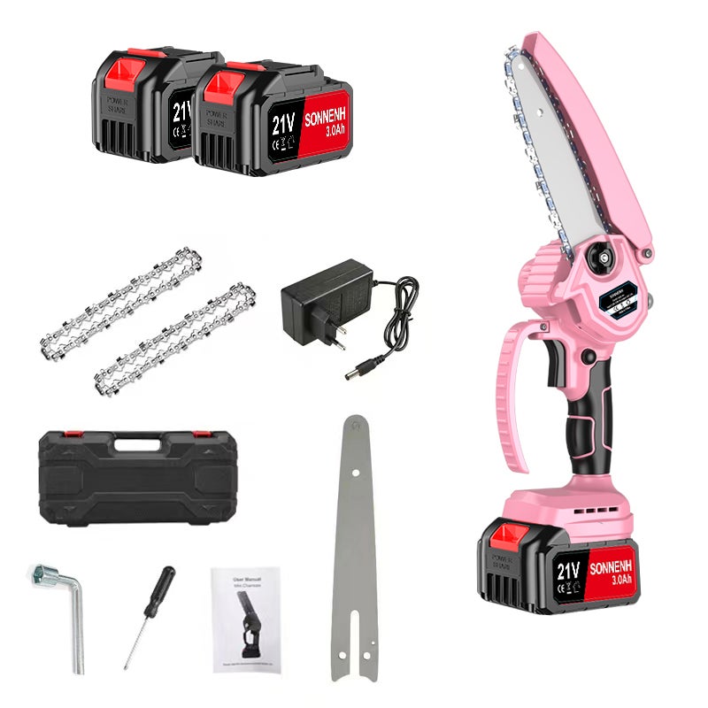 Tronçonneuse électrique Sans Fil 12 Pouces - Moteur Sans Balais, 2 Batteries 4Ah 20V, Portable, Pour Bois Et élagage - 7