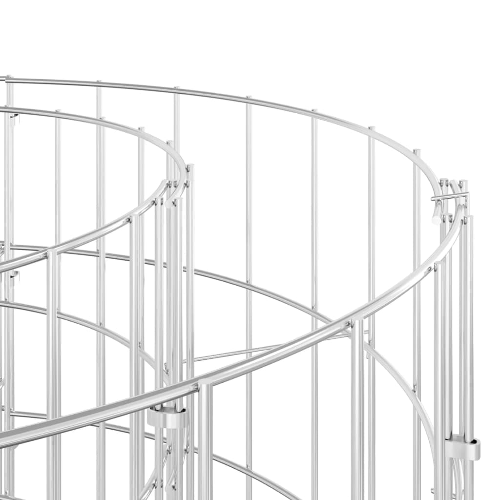 Maison Exclusive - Gabbione con Letto Rialzato in Ferro Zincato 300x100x100 cm - 7