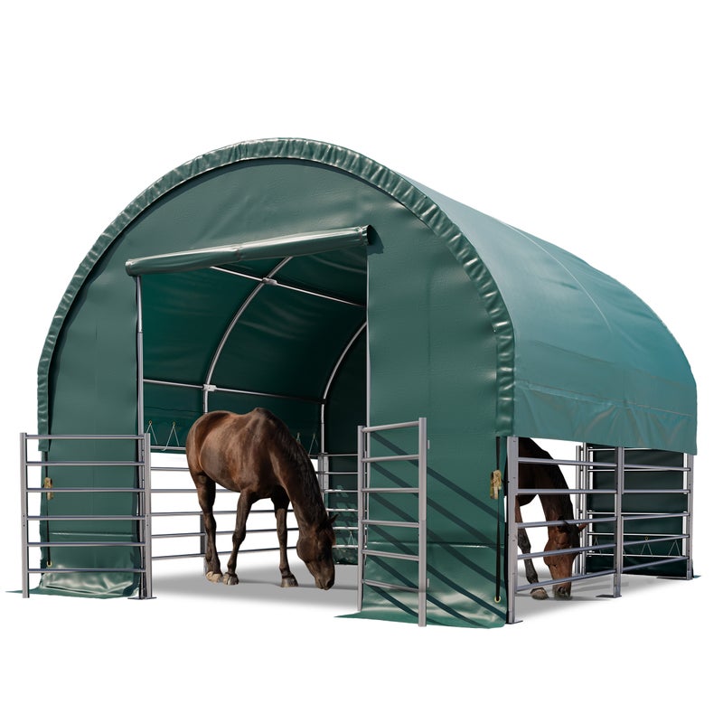 Namiot pastwiskowy 4x4 m plandeka PCV 2300 Newton - podłoże ziemia