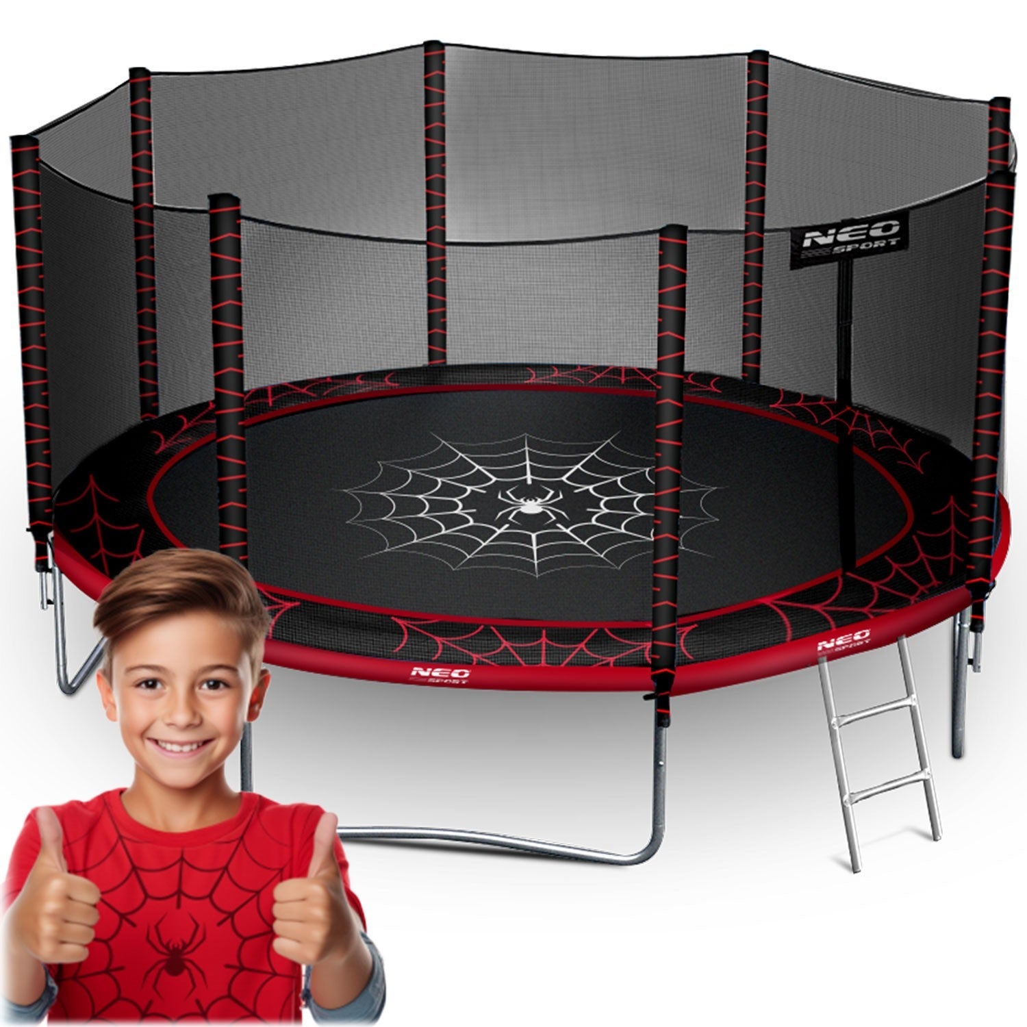 Zoomyo Trampoline de Jardin, Trampoline d'extérieur sécurisé pour
