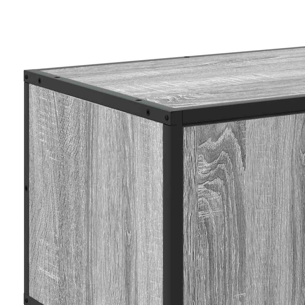 Maison Exclusive - Meuble TV sonoma gris 120x35x41 cm bois d'ingénierie et métal - 8