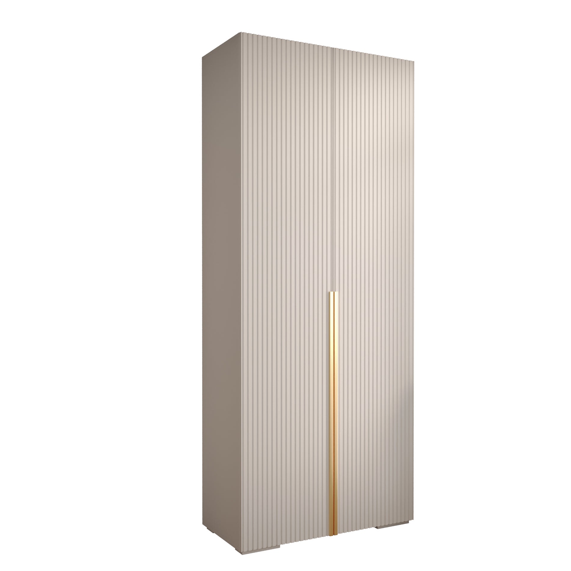 Szafa uchylna otwierana wysoka MANHATTAN RYFEL 9 100 x 40 x 236,7 cm biały + u. złoty Abiks Meble