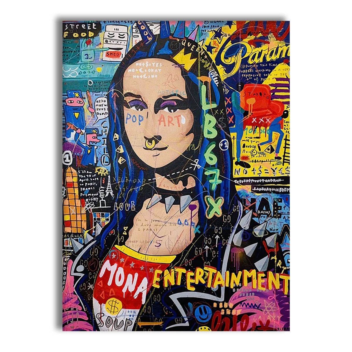 Monna – Współczesny obraz na płótnie na drewnianej ramie, 50x70 cm