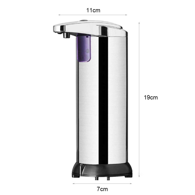 Distributeur de gel hydroalcoolique intelligent à capteur, distributeur de savon automatique, 250 ml, argent. - 4
