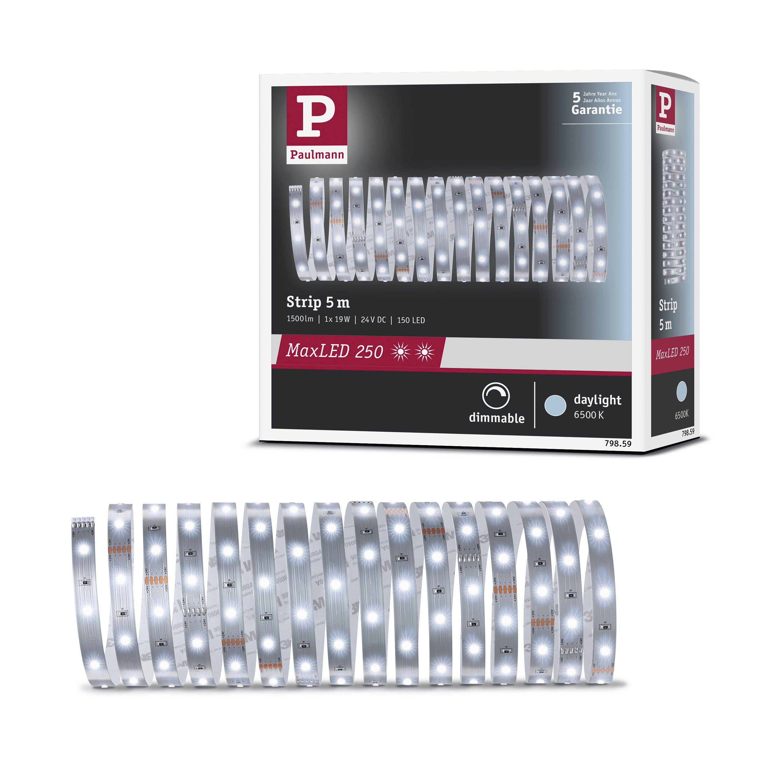 MaxLED 250 Strip LED Extension 5m 6500K 19W 300lm/m 6500K | Leroy Merlin