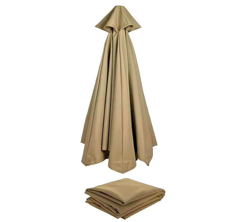 Zamienny parasol ogrodowy, pokrowiec z tkaniny na patio, do ogrodu, na basen, wysięgnikowy, 6 ramion