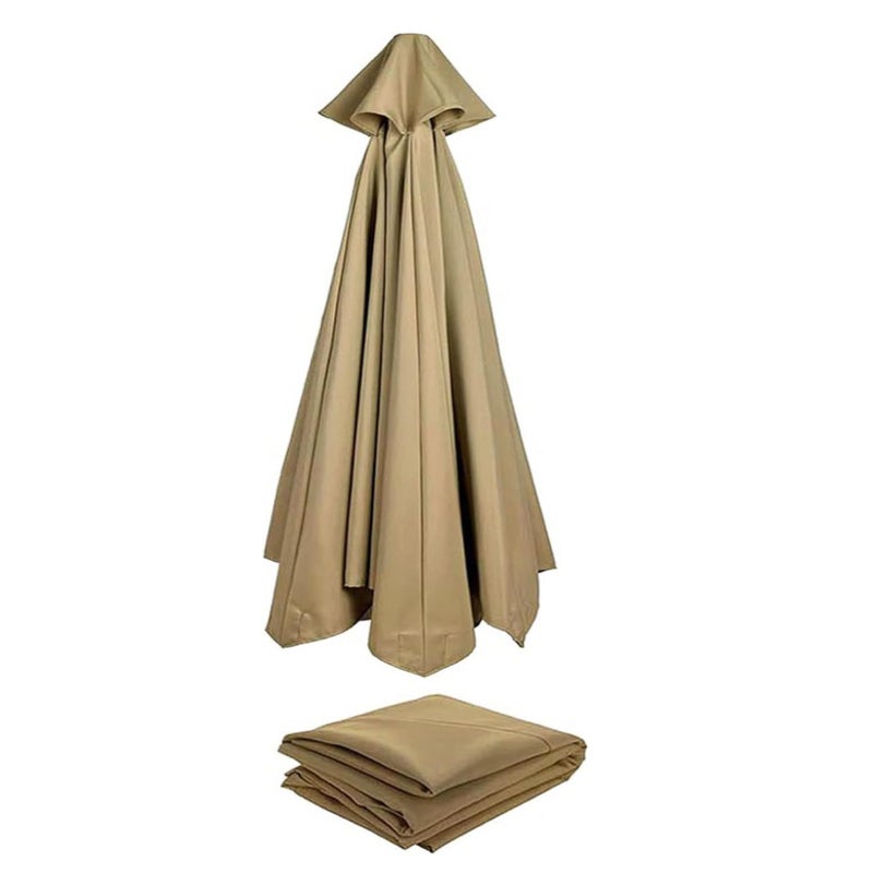 Zamienny parasol ogrodowy, pokrowiec z tkaniny na patio, do ogrodu, na basen, wysięgnikowy, 6 ramion