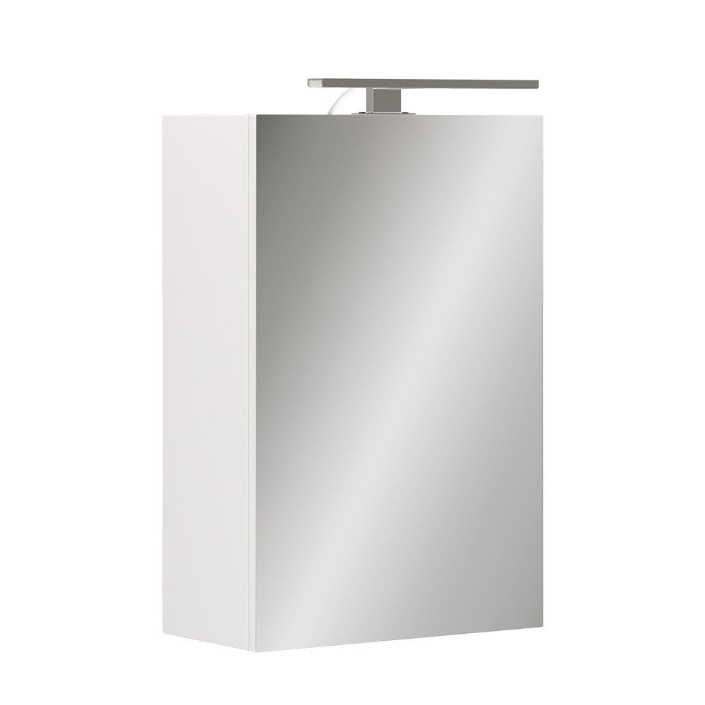 Vicco Szafka łazienkowa z lustrem Lavio, Biały, 40 x 60 cm z oświetleniem LED