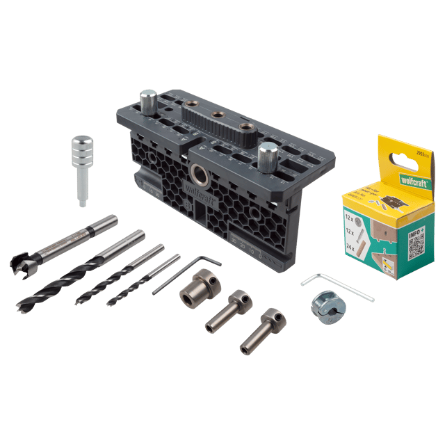 Kit de ferrures excentriques pour assemblages et reparations de meubles - wolfcraft 4665000