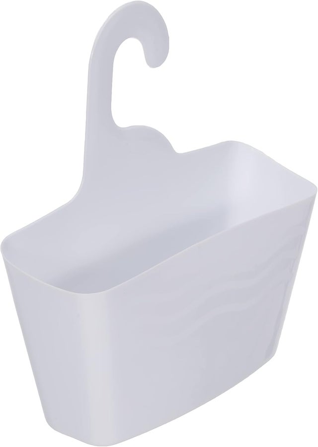 Biała półka prysznicowa, miękkie wnętrze (22,5 x 8,2 x 30,3 cm) Witamina, plastik