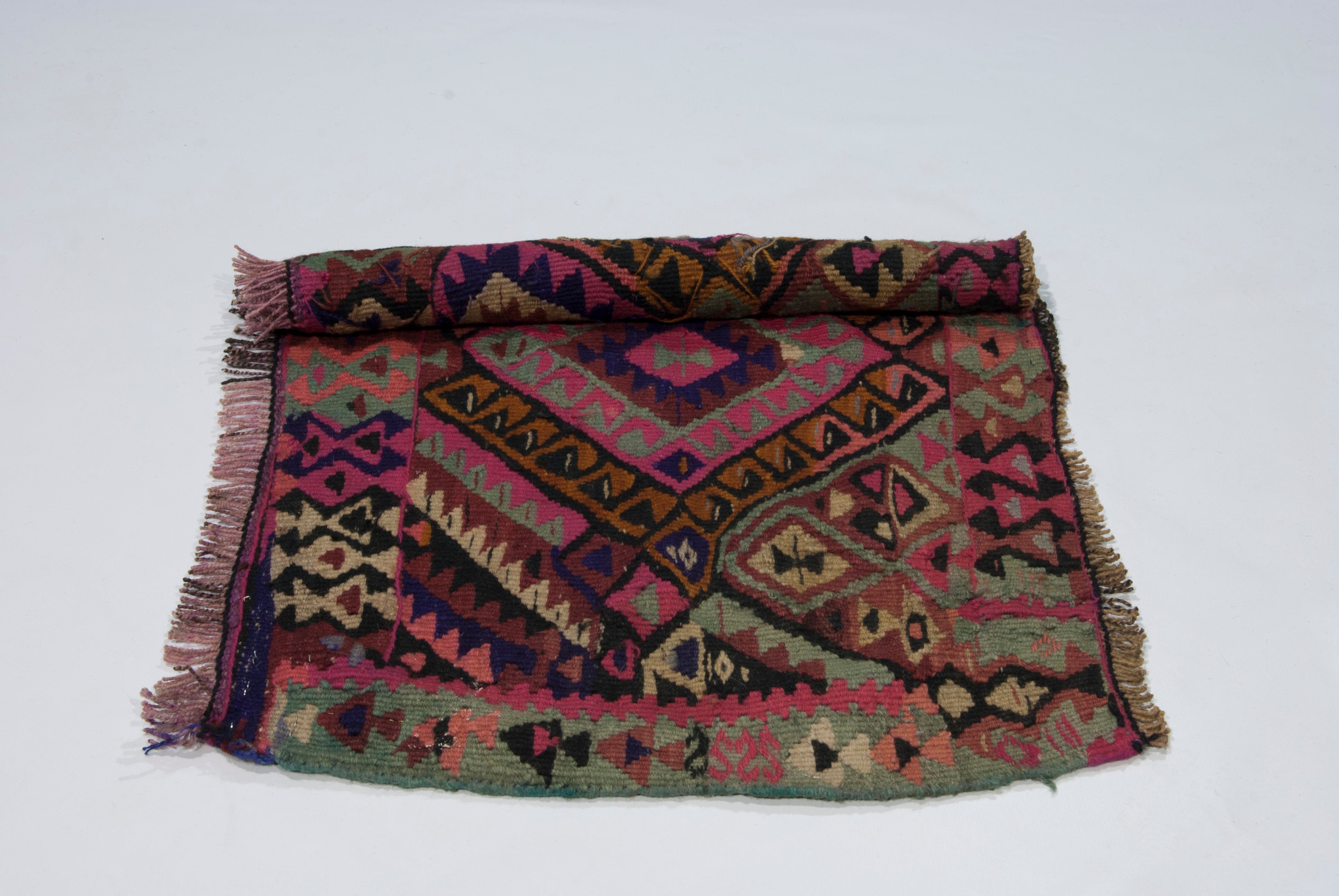 Oryginalny afgański/pakistański, ręcznie wykonany rustykalny Kilim/Cicim CM 90x60
