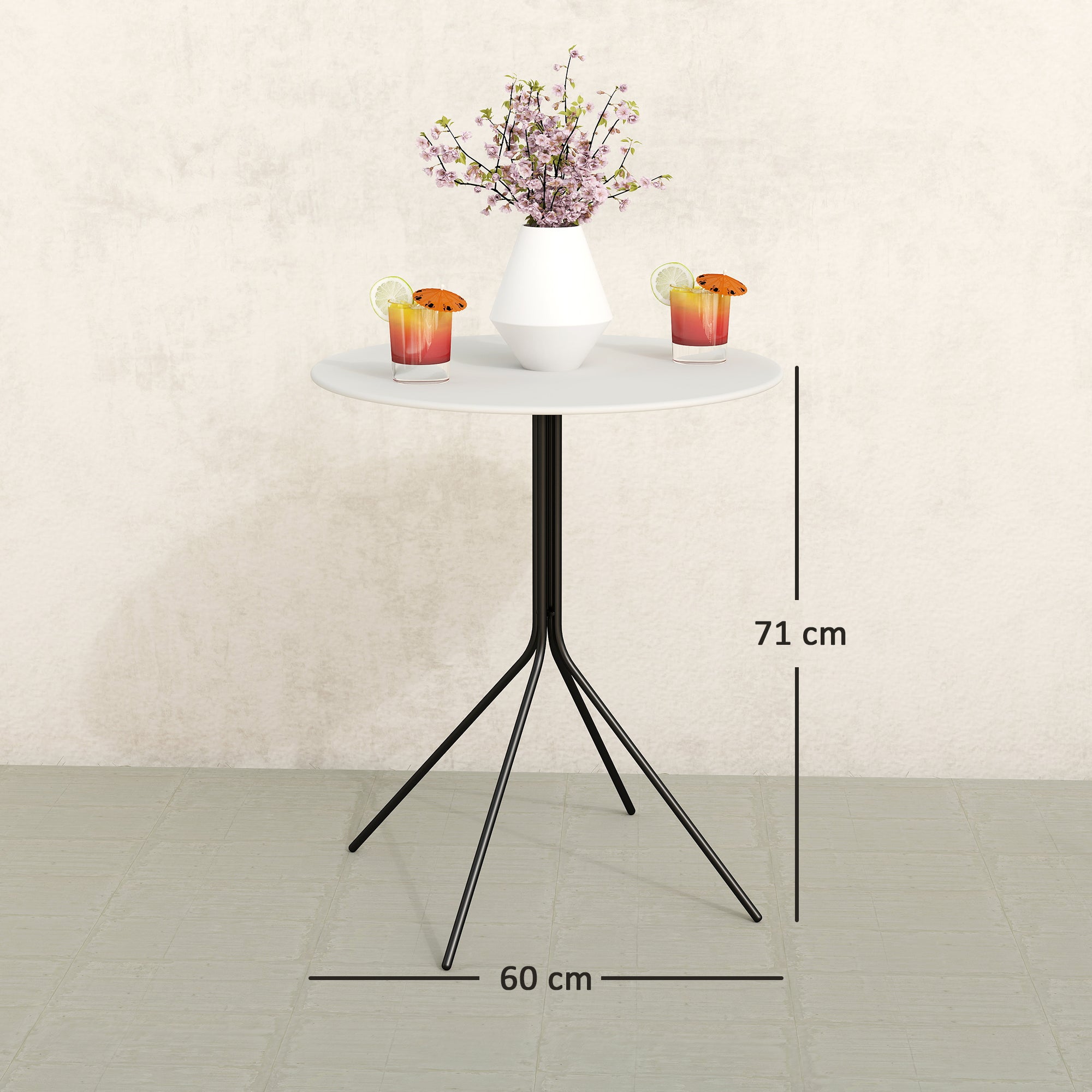 Table de jardin Acier Outsunny - 3