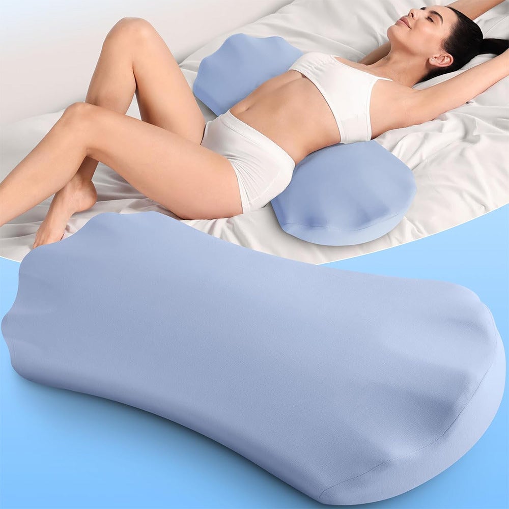 Almohada de soporte lumbar para dormir, alivio del dolor de espalda, almohada lumbar para dormir, almohada de espuma viscoelástica para la cintura - 6