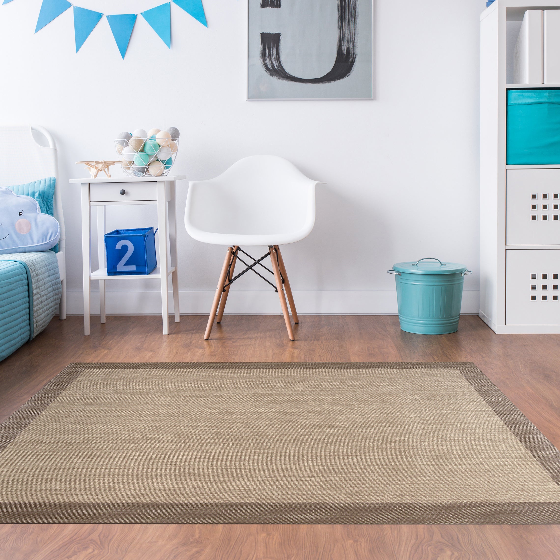 Tapete de vinil Premium de Alta Gama, Tapete de quarto Lavável antiderrapante e resistente Deblon Bege 120x180 cm - 2