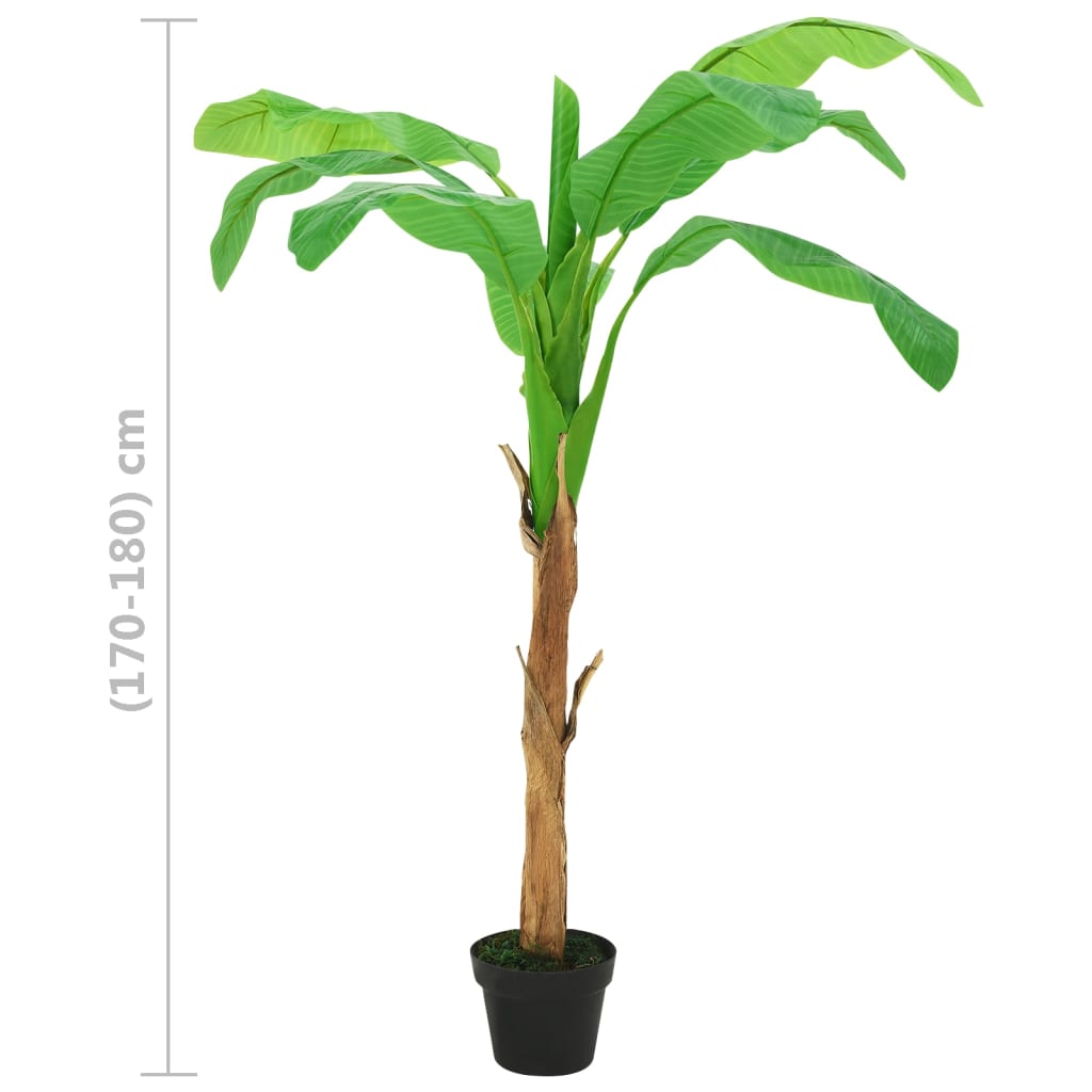 Bananeira artificial com vaso 180 cm Verde - COMFORTXL - 6