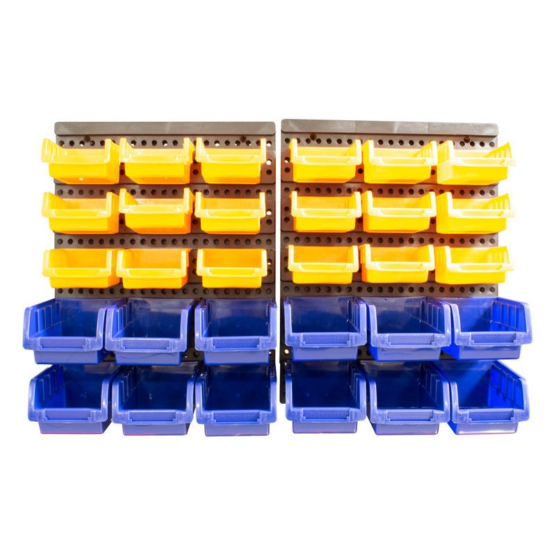 Kit rangement mural 30 bacs pvc | Leroy Merlin