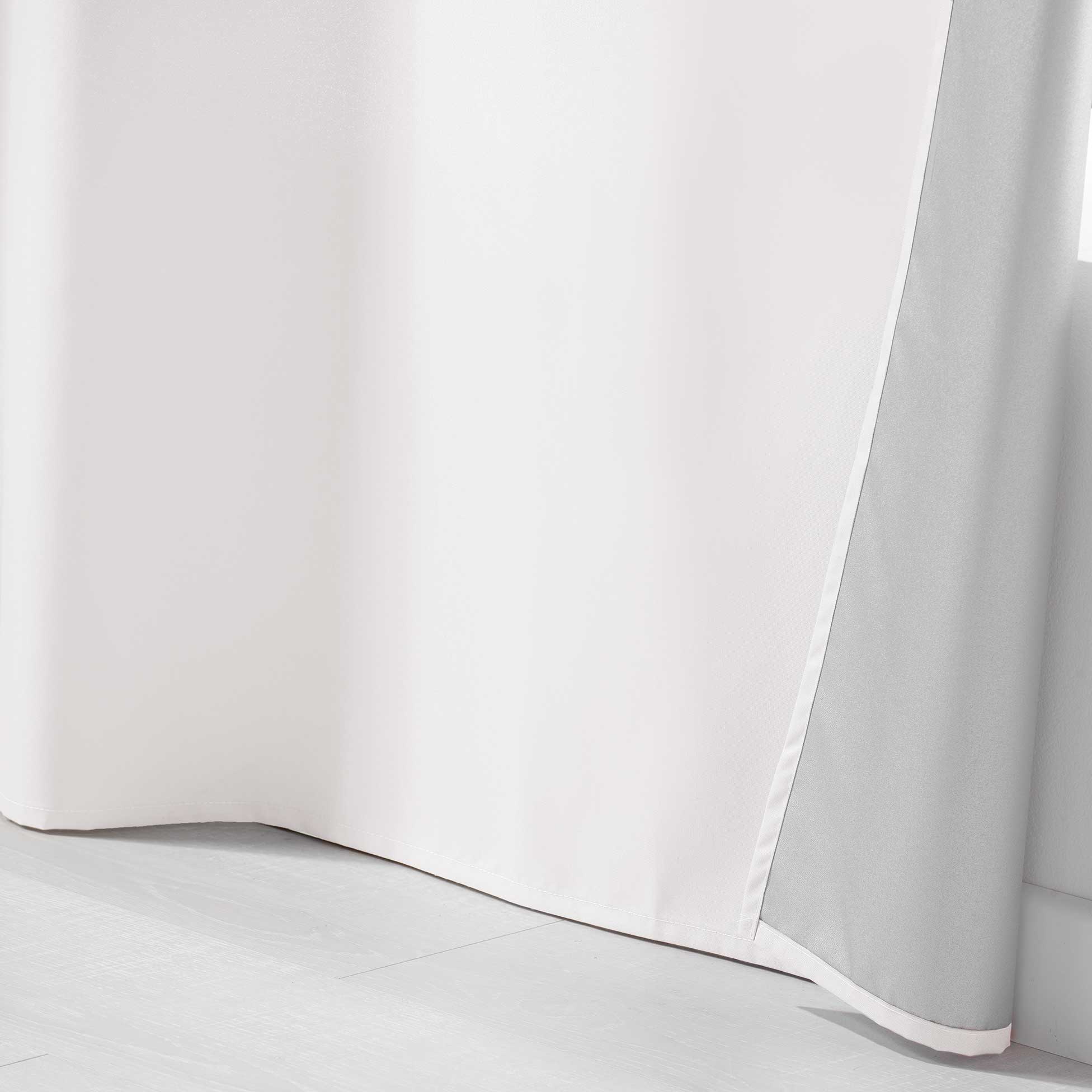 Rideau à Oeillets Icemount Thermique Uni - Blanc - 140x260 cm - Polyester - 2