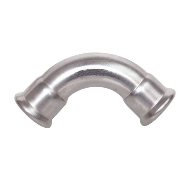 Codo 90° h/h 76,1 mm press fittings perfil m inox 316l