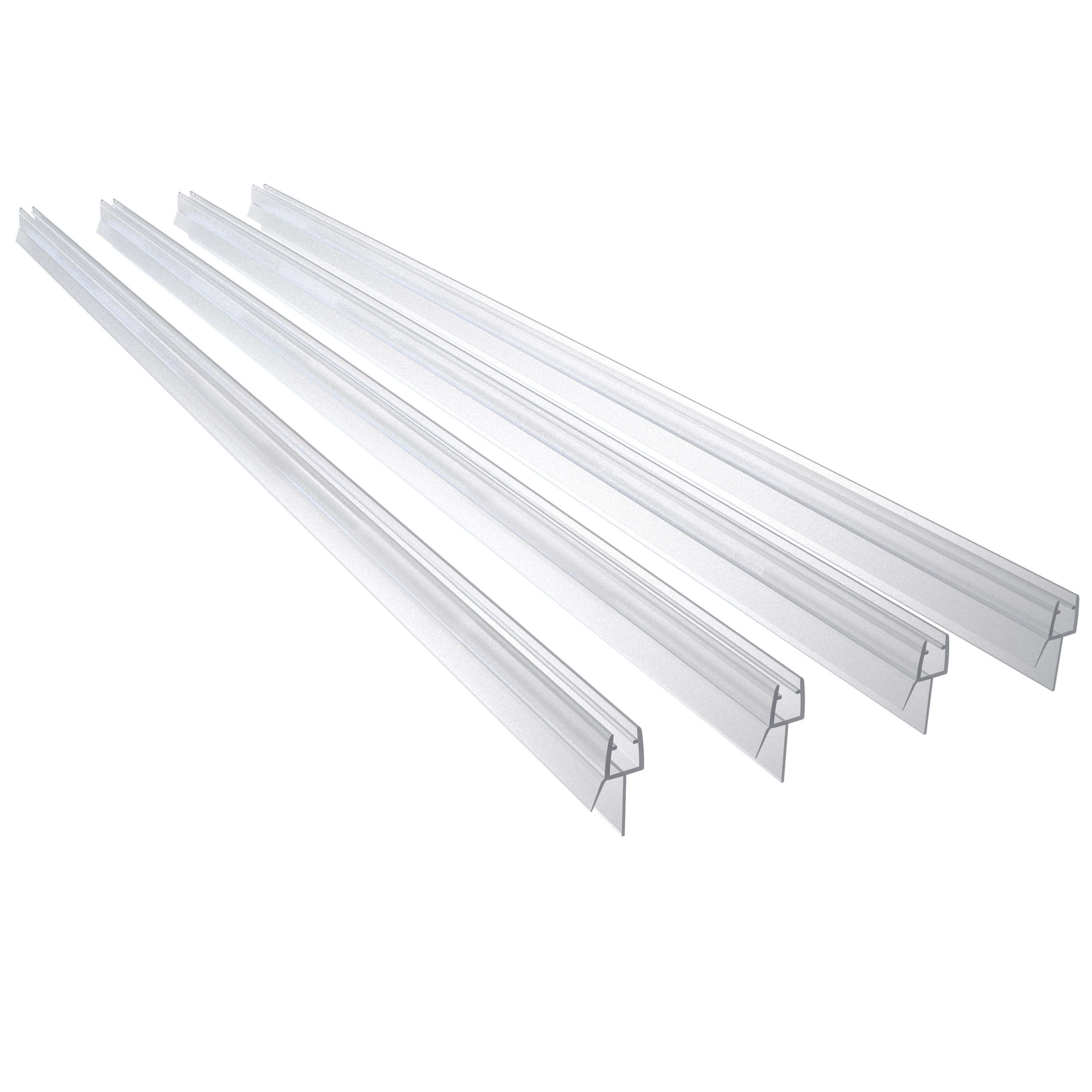 Strisce Adesive Di Ricambio MAXIFFE Per Organizer Doccia, 4 Pezzi Trasparenti 16,5x6,5 Cm, Fino A 13,6 Kg - 5