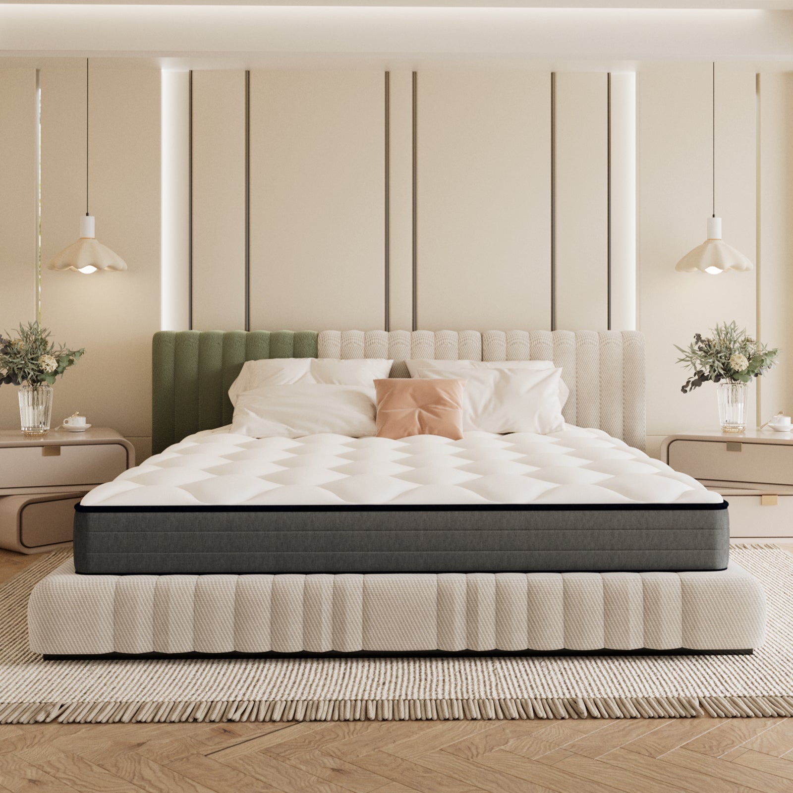 DEWINNER Matelas Ressorts 140x190 Épaisseur 20 cm, Confort, 7 Zones Ergonomique - 4