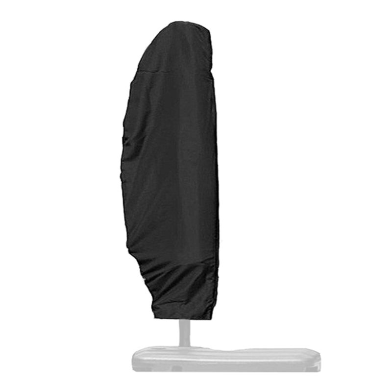 Copertura protettiva per ombrellone a braccio con palo, impermeabile, adatta per ombrelloni a braccio/verticali da 2 a 4 m - nera - 30 x 81 x 45 cm | Leroy Merlin
