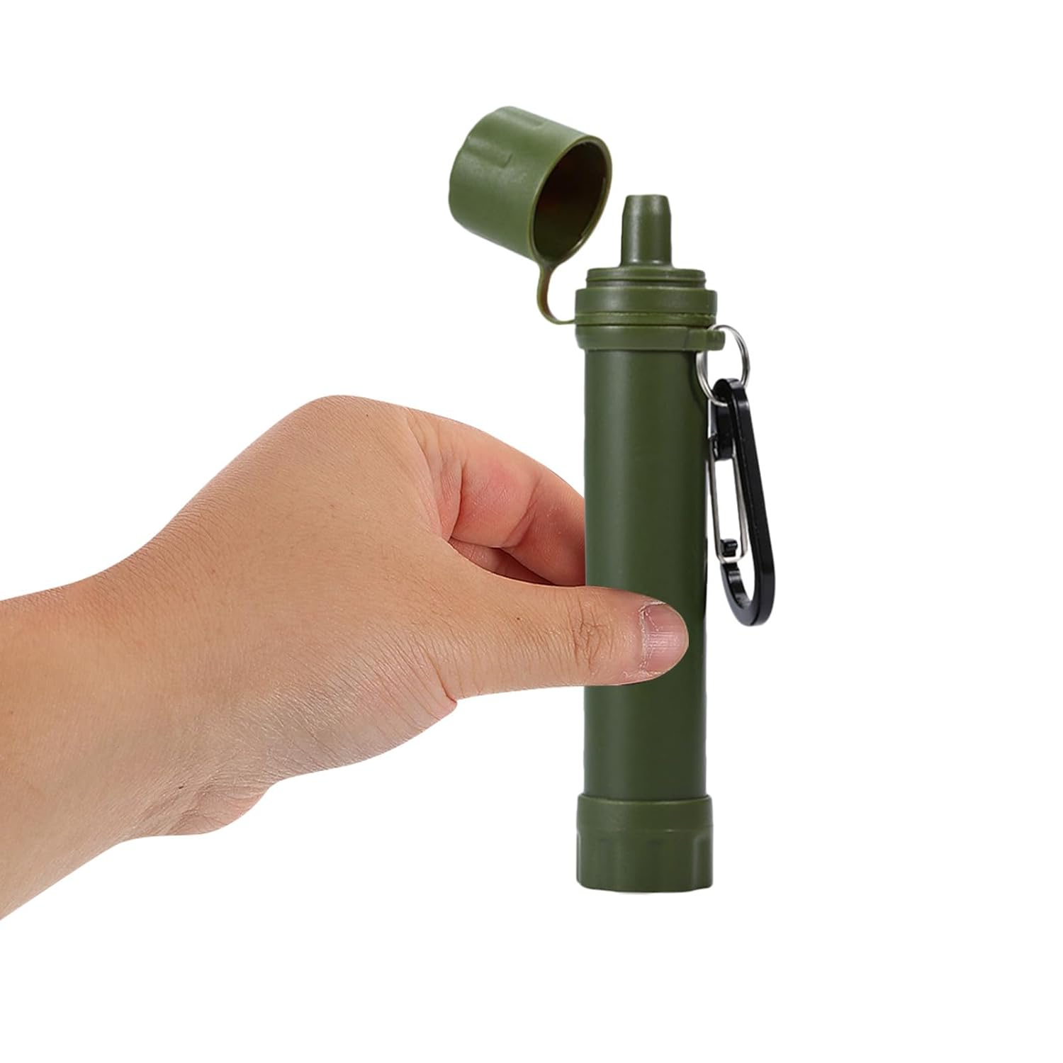 Filtro de agua de emergencia, purificador portátil para aventuras al aire libre, filtro de equipo de supervivencia para viajes, acampada y senderismo Filtro de agua de emergencia, purificador portátil para aventuras al aire libre, filtro de equipo de supervivencia para viajes, acampada y senderismo