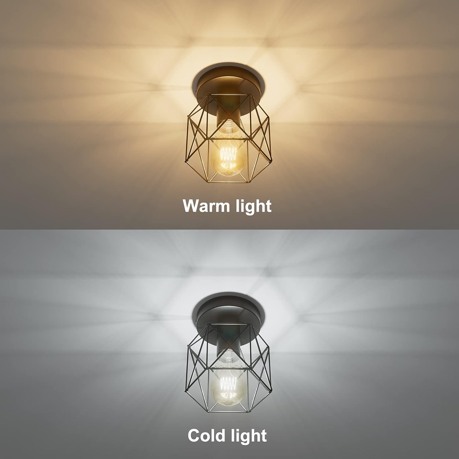 Rétro Metal Suspension E27 Suspension Industrielle Lampe