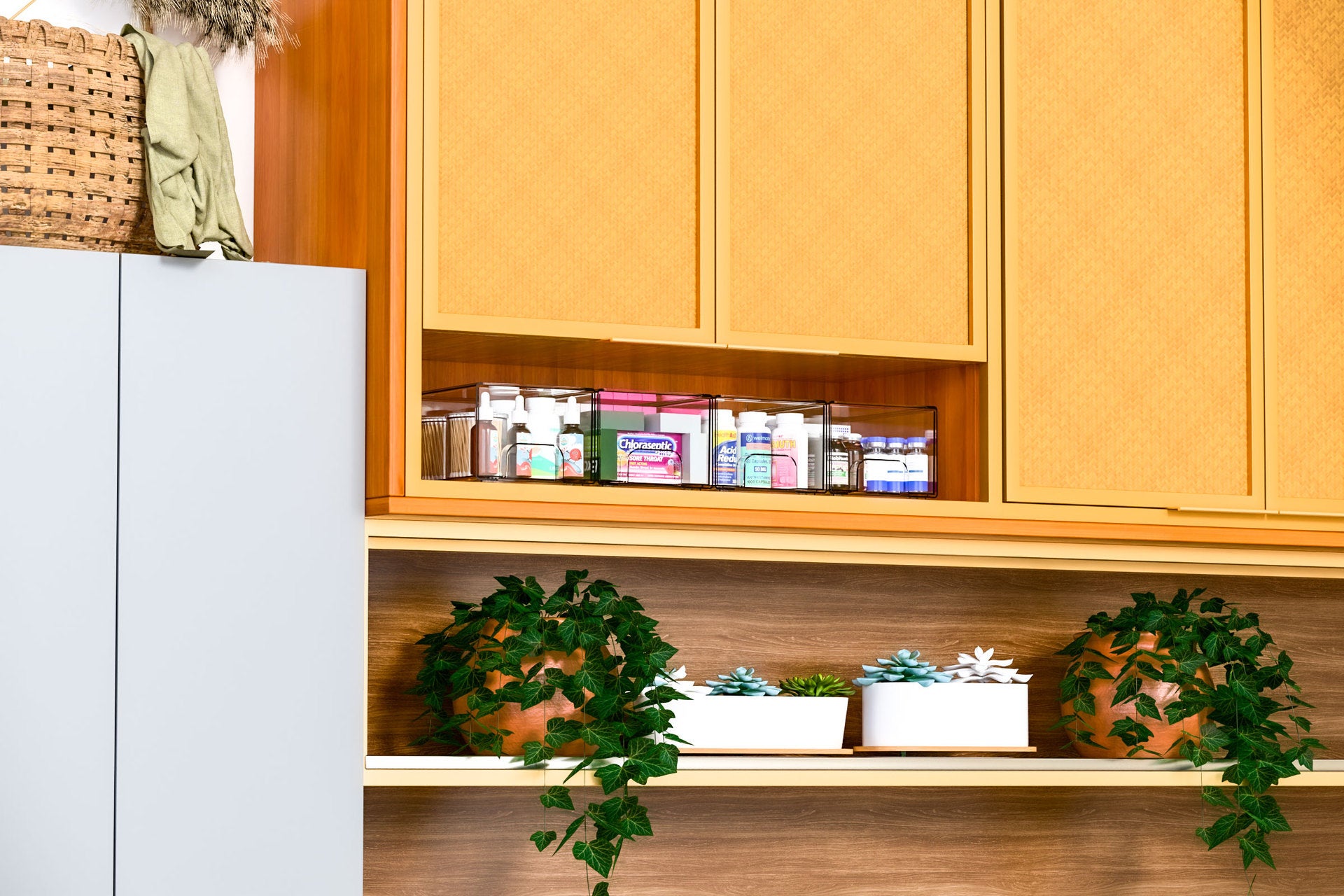 Acrylique transparent, lot de 4 tiroirs de rangement empilables, organiseurs de salle de bain, boîte de rangement pour maquillage et médicaments - 3