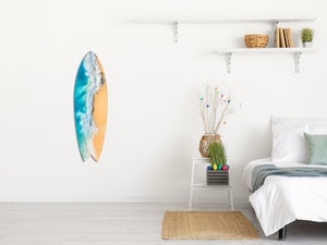 Rider Beach surfplank, decoratief wanddecoratie, 100 x 30 cm Rider Beach surfplank, decoratief wanddecoratie, 100 x 30 cm