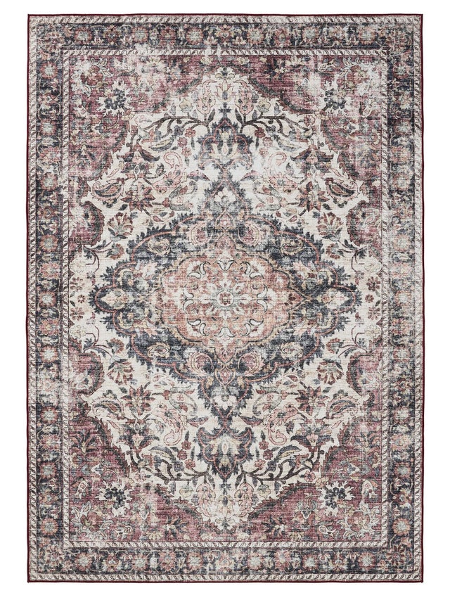 BENUTA - Tappeto lavabile George multicolor/rosso 140x200 cm