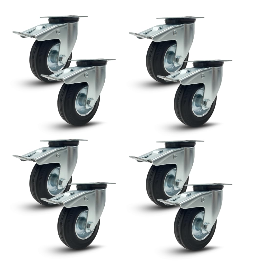 Meuble Lourd 4 Roulettes Pivotantes 125mm Roulettes Pour Meubles Avec Freins Roue Pivotante Pour Charge Lourde Meuble Lourd 4 Roulettes Pivotantes 125mm Roulettes Pour Meubles Avec Freins Roue Pivotante Pour Charge Lourde