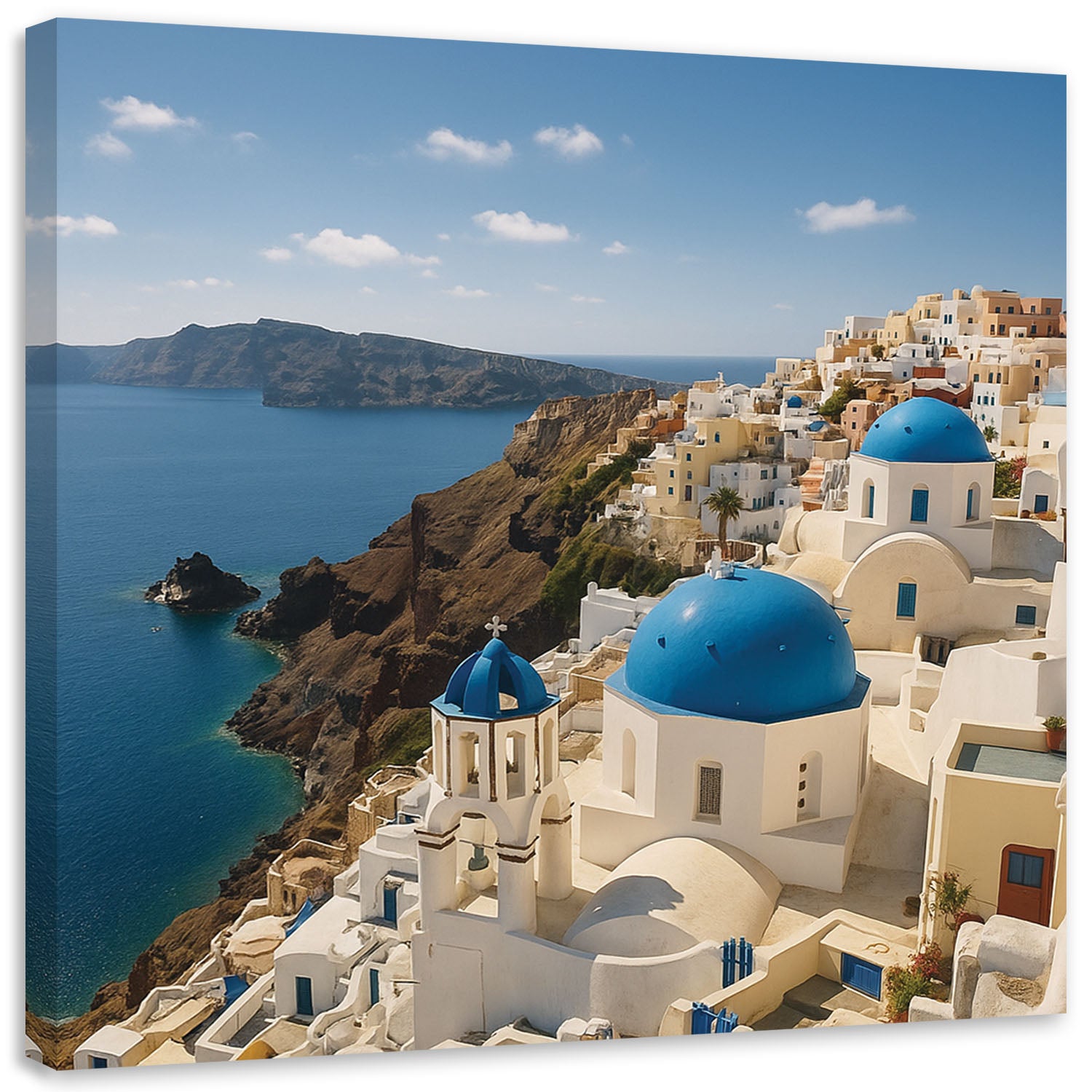 Obraz do salonu sypialni biura, Santorini Grecja Krajobraz 40x40